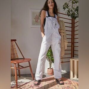 Carhartt WIP White Sonora Denim Overalls